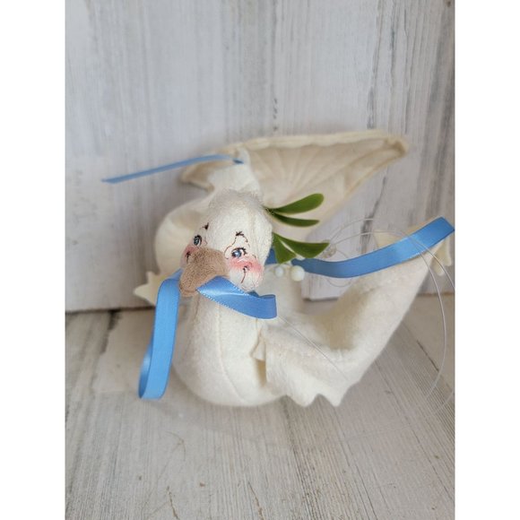 Vintage 1993 Annalee goose dover white xmas - Picture 2 of 9